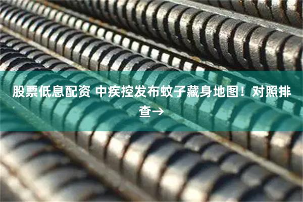 股票低息配资 中疾控发布蚊子藏身地图！对照排查→